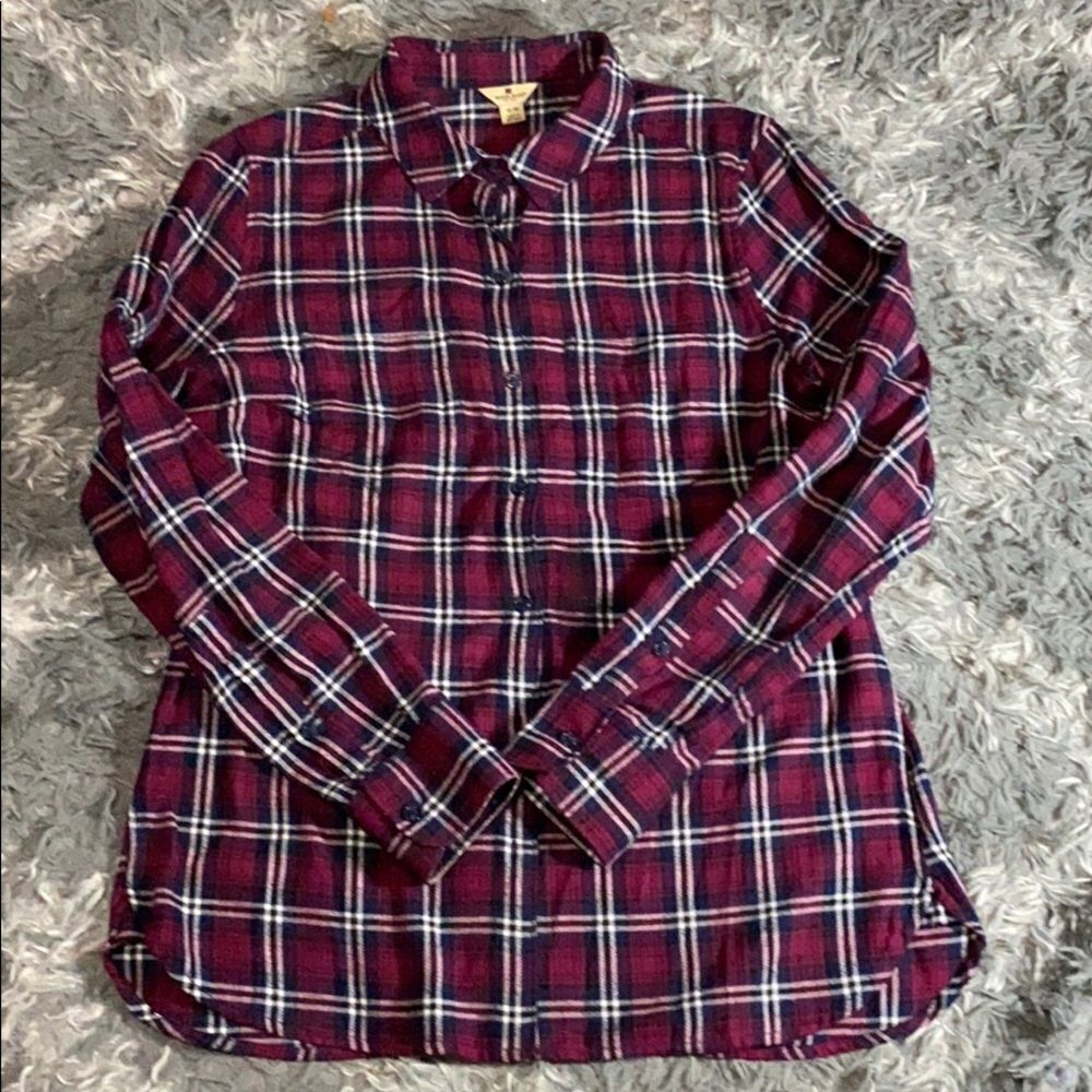 Woolrich Flannel plaid‎ long sleeve Shirt size M